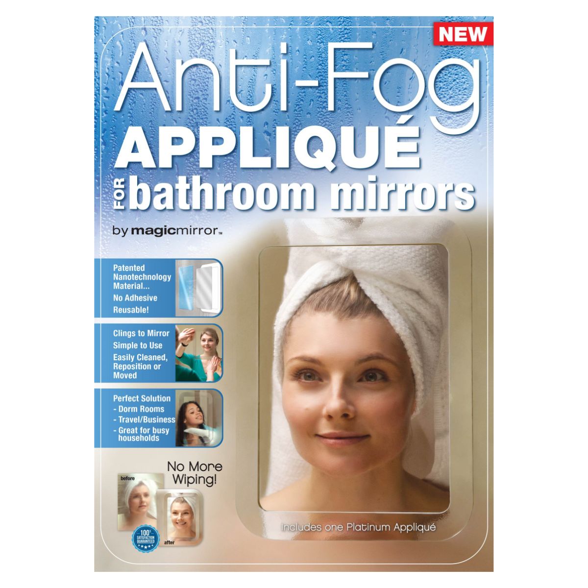 Magic Mirror - Anti-dug Applikation - Spiegel Voor Douche