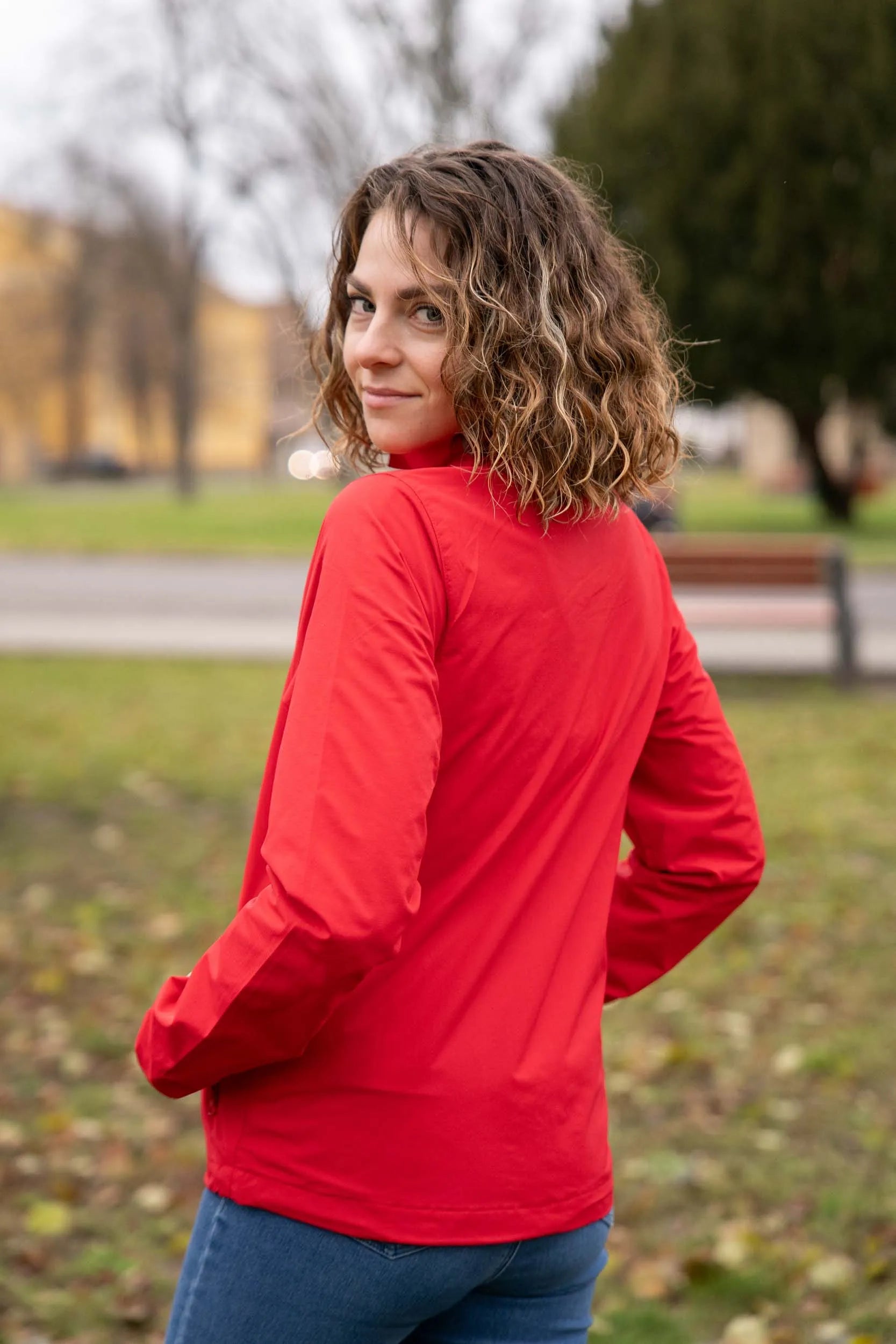 Spelerslaagjack voor dames Scarlet Red