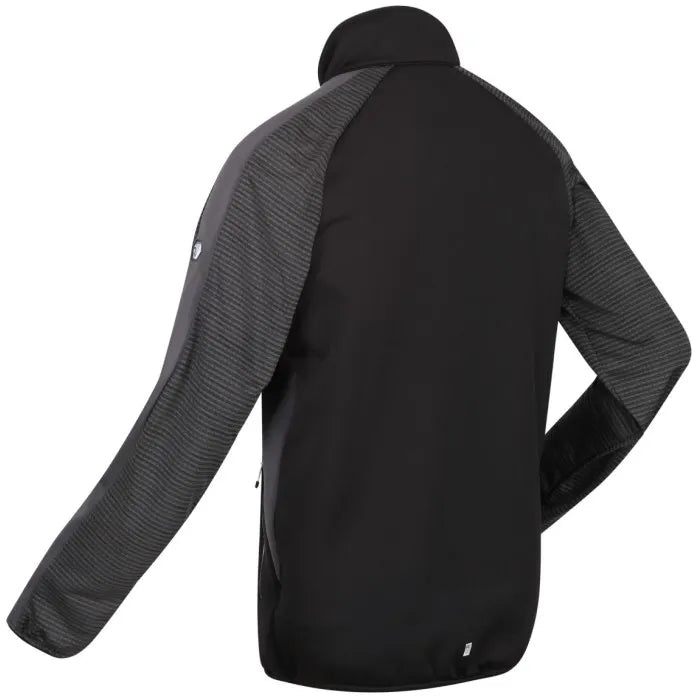 Hanorac pentru bărbați Regatta Men Yare Vi Extol Stretch Softshell Jacket Negru