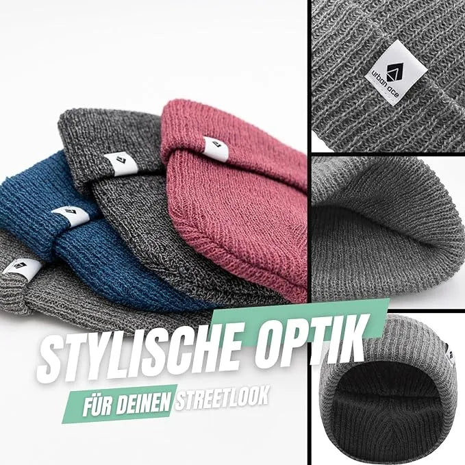 Winterhoeden Urban Ace Unisex Crew Mutsen Houtskoolgrijs