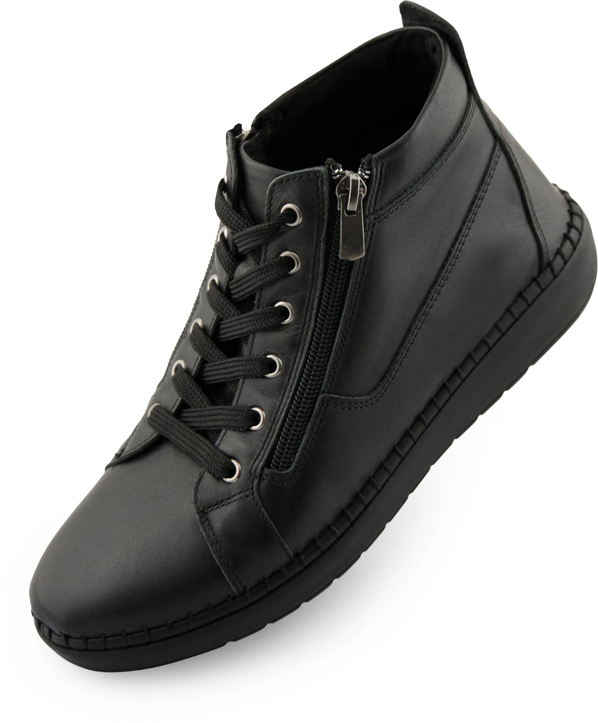 Damen-Lederschuhe Nell 7026 Schwarz
