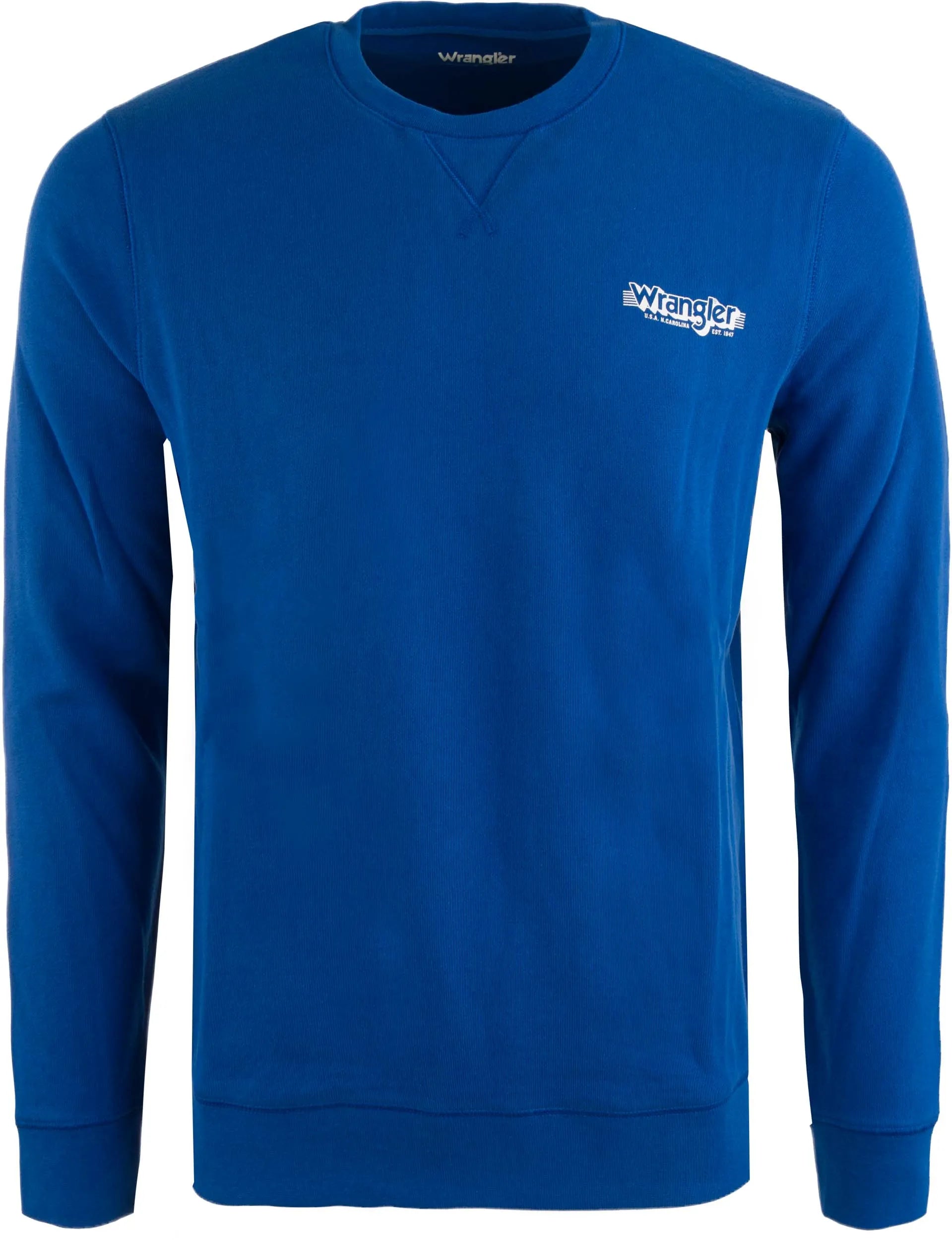 Herren Wrangler Crew Sweatshirt Blau 2xl