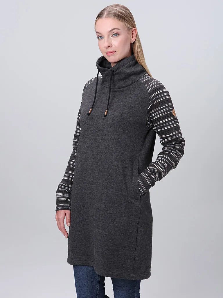 Дамска рокля/суичър Loap Ebnera Dark Grey