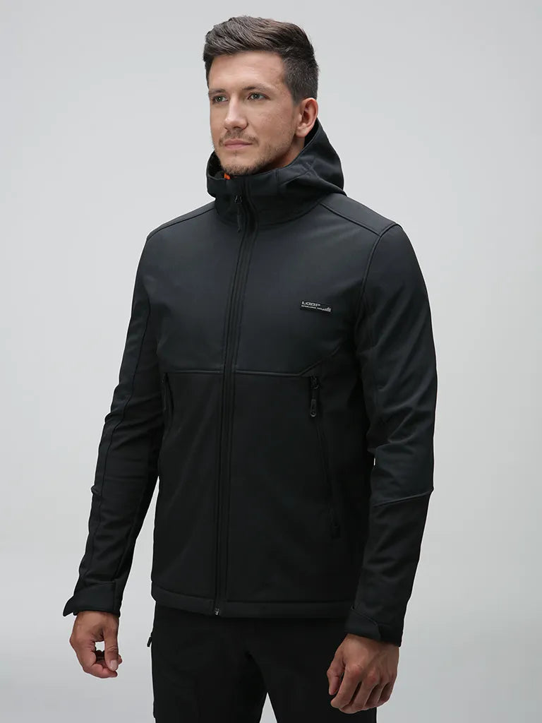 Jachetă Softshell pentru bărbați Loap Lupp Black