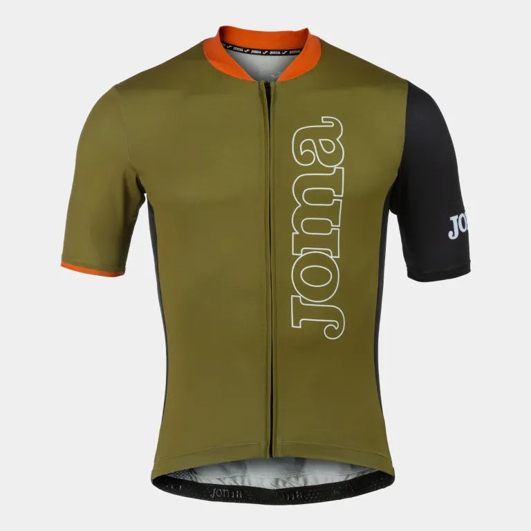 Radtrikot Joma Crono Cycling Khaki Schwarz Grün M