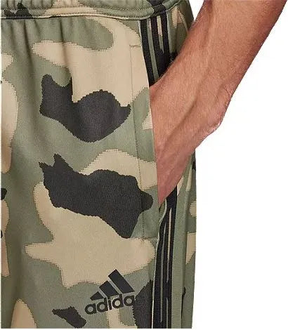 Men' adida 3 tripe tiro over print pant green - S