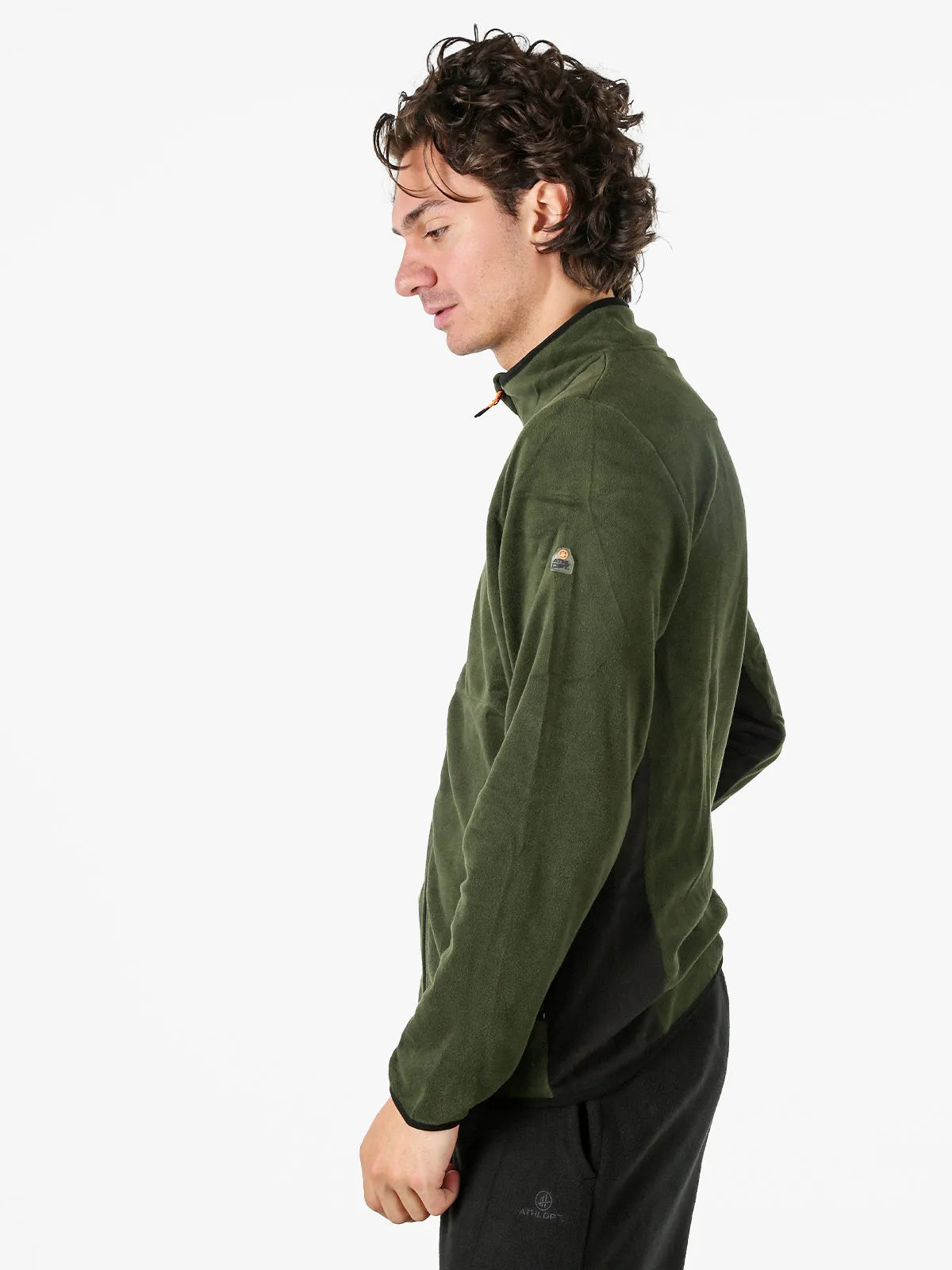 Hanorac fleece pentru bărbați Athl. Dpt Madison A12100 Verde