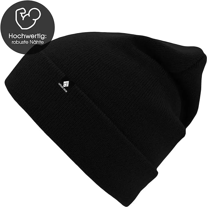 Gyerek téli sapka Urban Ace Jr Cotton Cuff Beanies Fekete