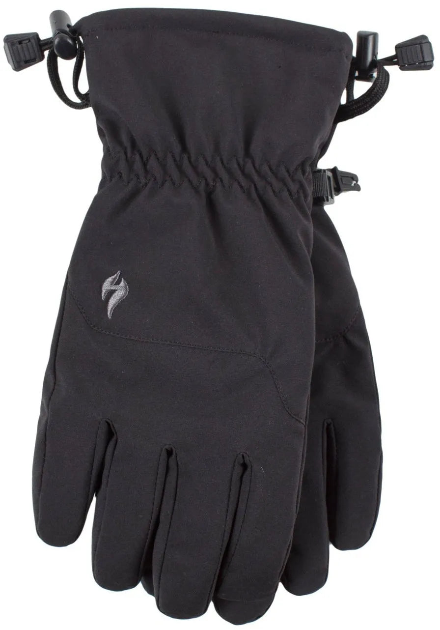 Luvas softshell suportes de calor preto l-xl