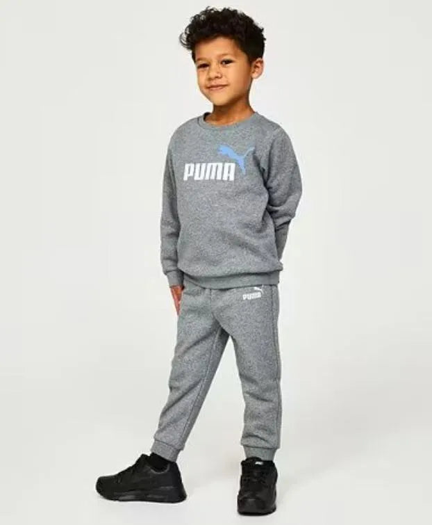 Conjunto infantil puma jr. Conjunto jogger mini gatos gris jaspeado 68