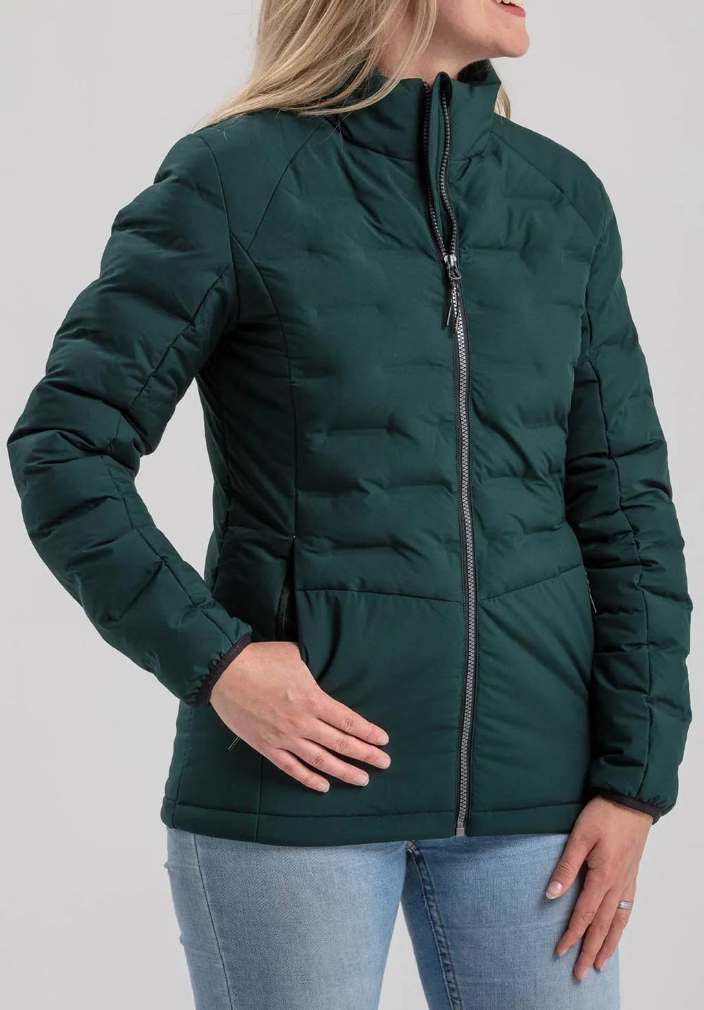 Chaqueta de invierno para mujer kjelvik sitaa verde 40
