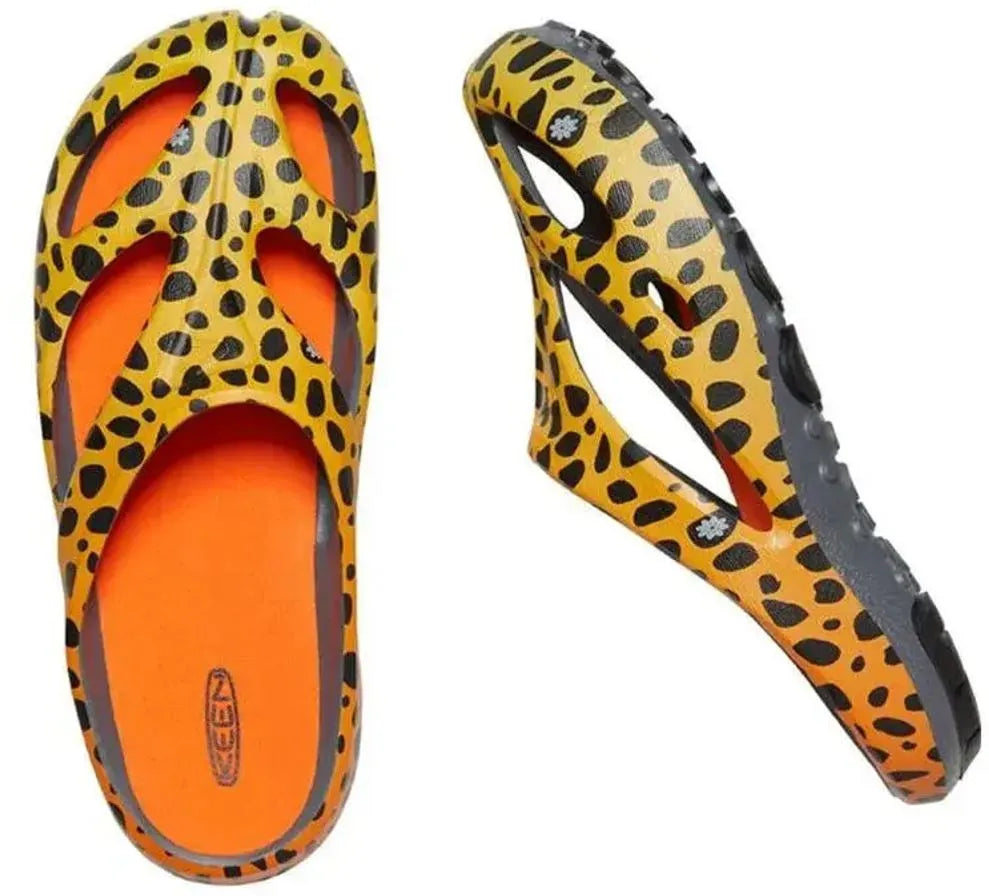 Women's Slippers Keen Shanti Arts Thc Cheetah Rainbow Orange