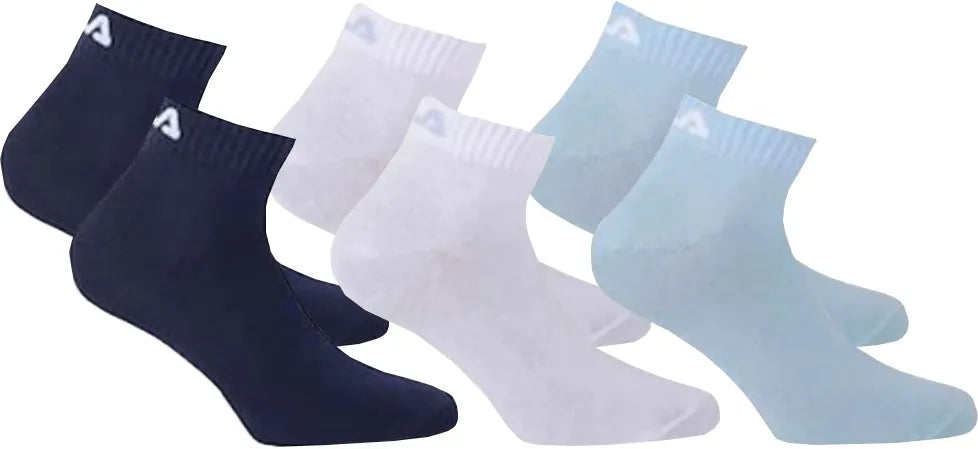 Fila Quarter Sock 6-Pack Unisex Hemelsblauw 43-46