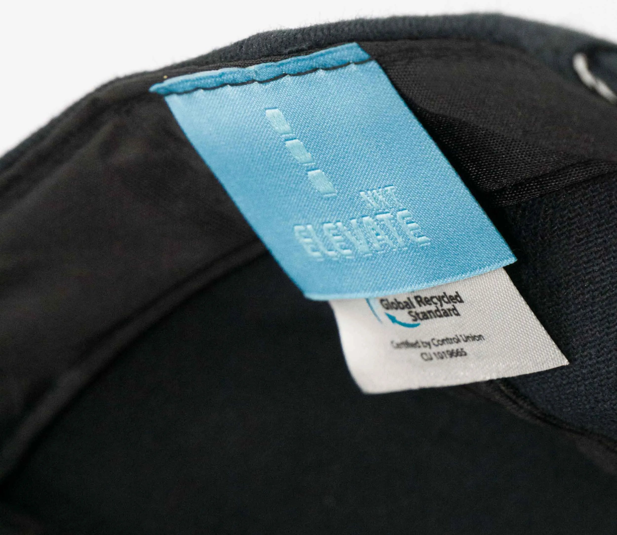 Casquette recyclée Elevate unisexe trona 6 panel grs noir