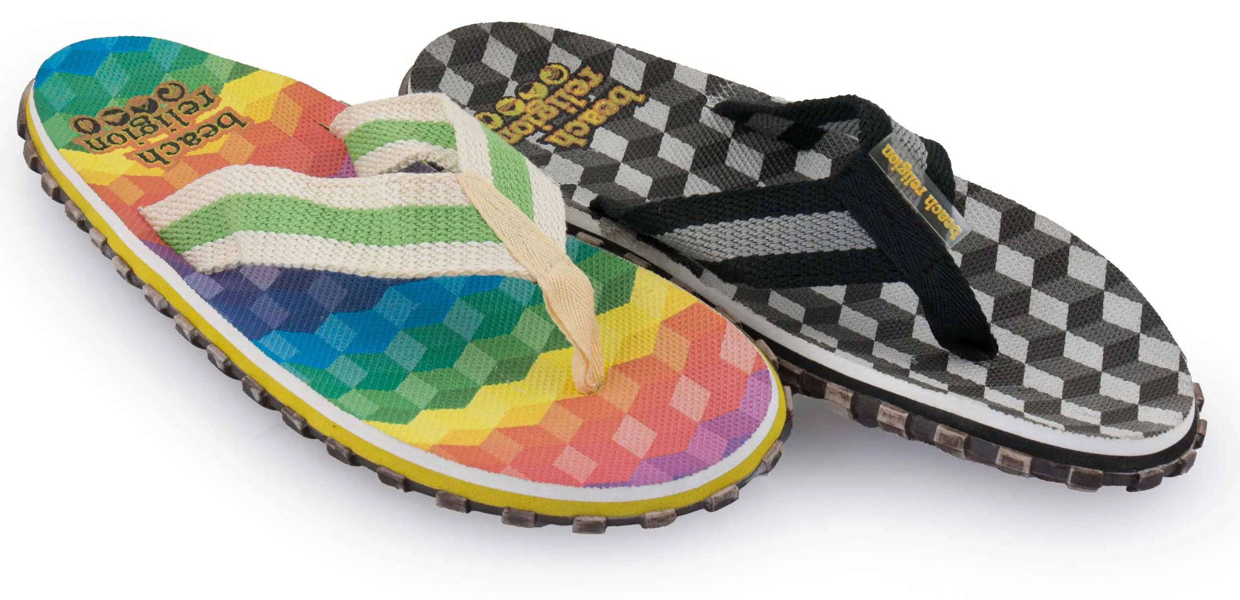 Men's Flip Flops Religion Cubes Mix
