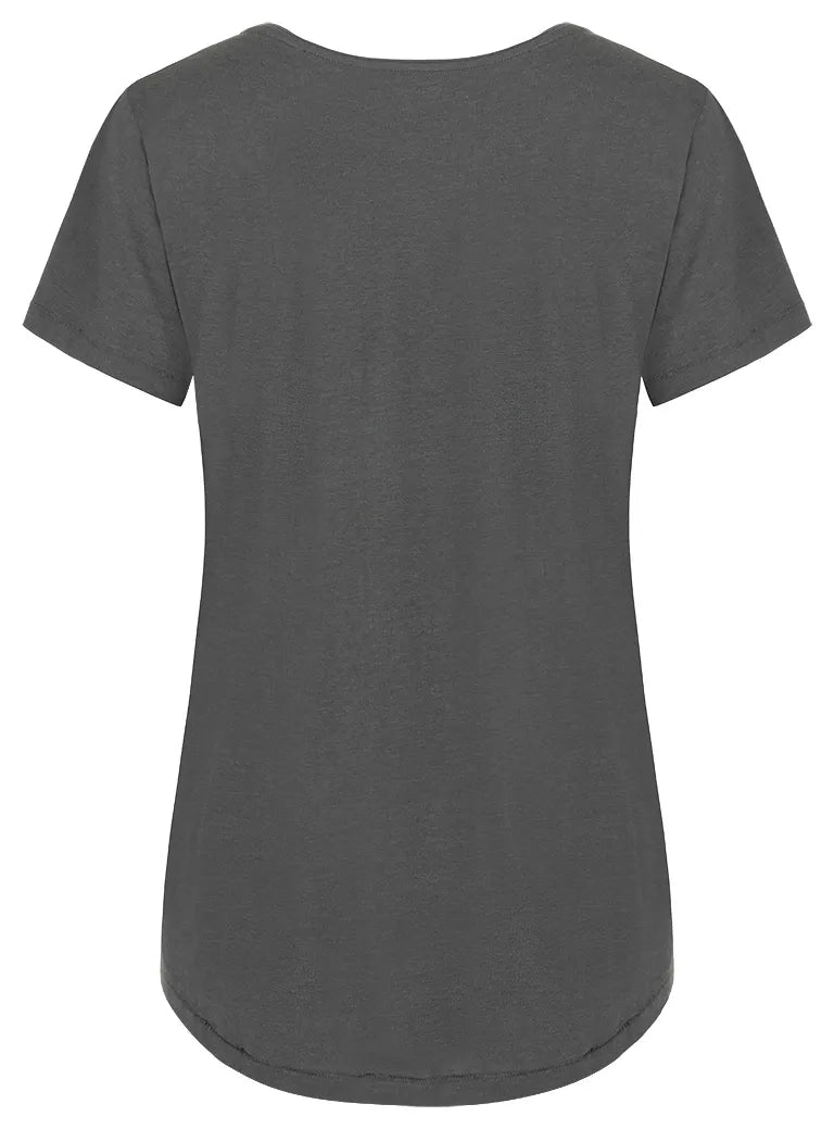 Damen-T-Shirt Loop Asaja Grau