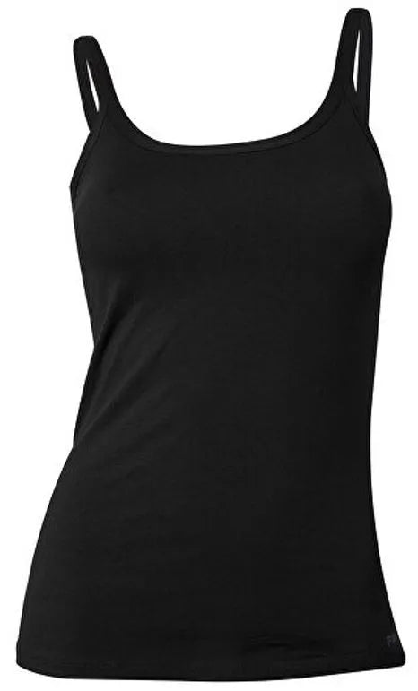 Damen Fila Tank Top Schwarz