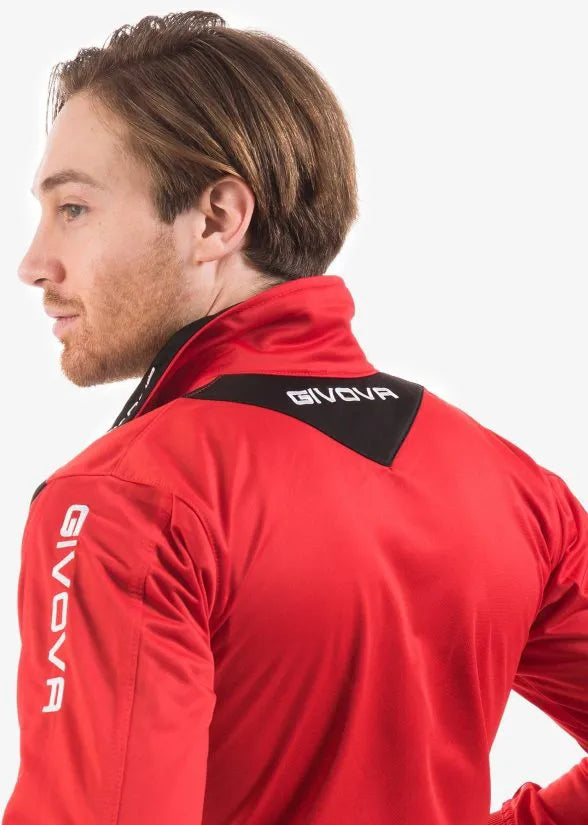 Zestaw sportowy givova visa triacetato czerwono/czarny 4 szt