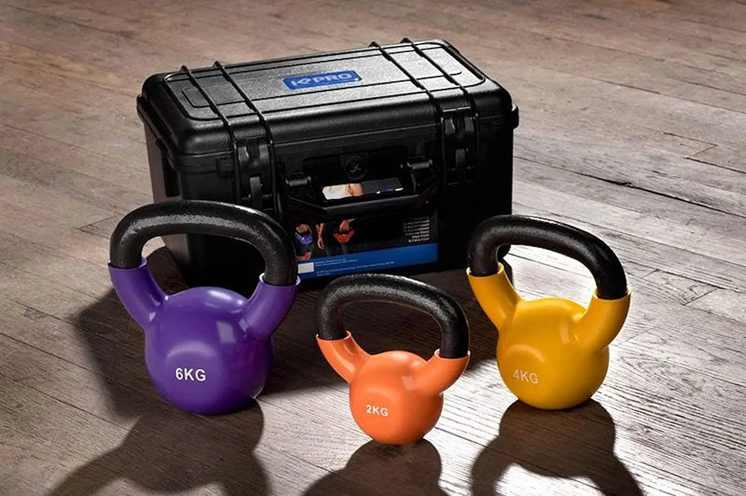Kettlebell dumbbells - sraith de 3 pcs meascán