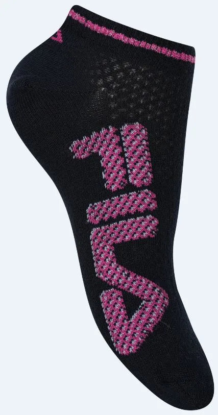 Fila 3-pack com tênis flor meias 39-42