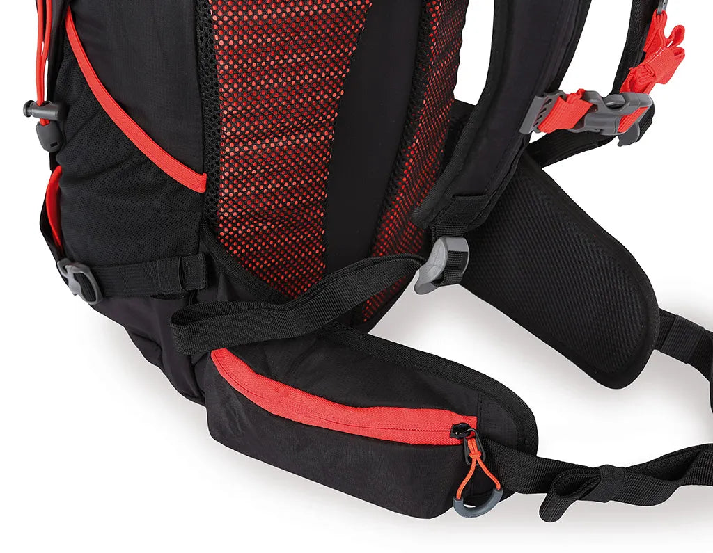 Turistický batoh Loap Eiger 28 Černo-červený Černý