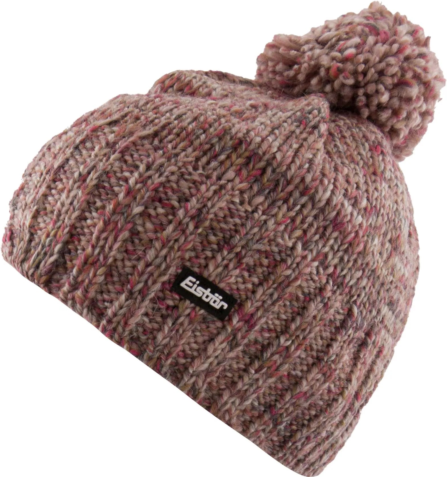 Gorro de invierno eisbär wms wally pompon rosa rosa