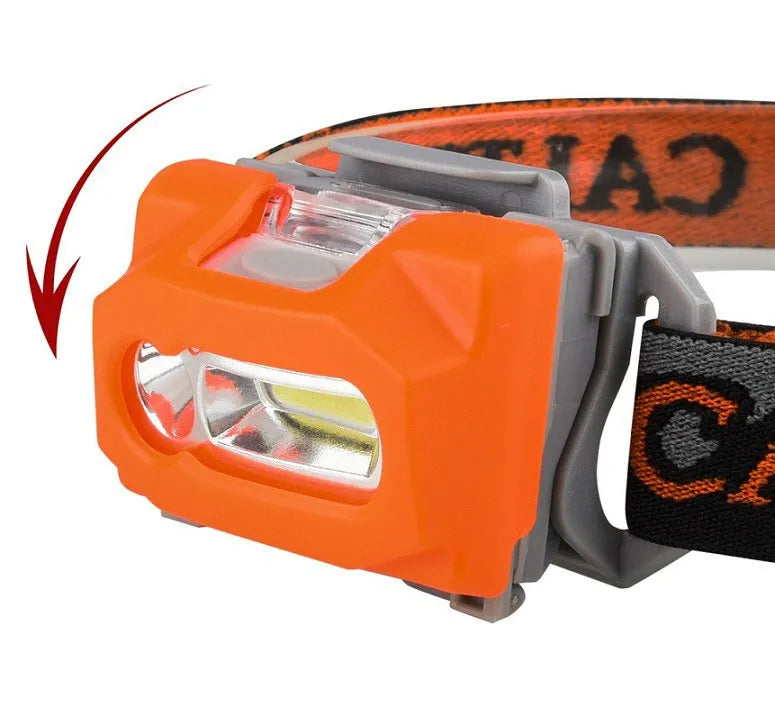 Lampada frontale Lifefit Calter Mid 3+1.5wcob-200lm Arancione