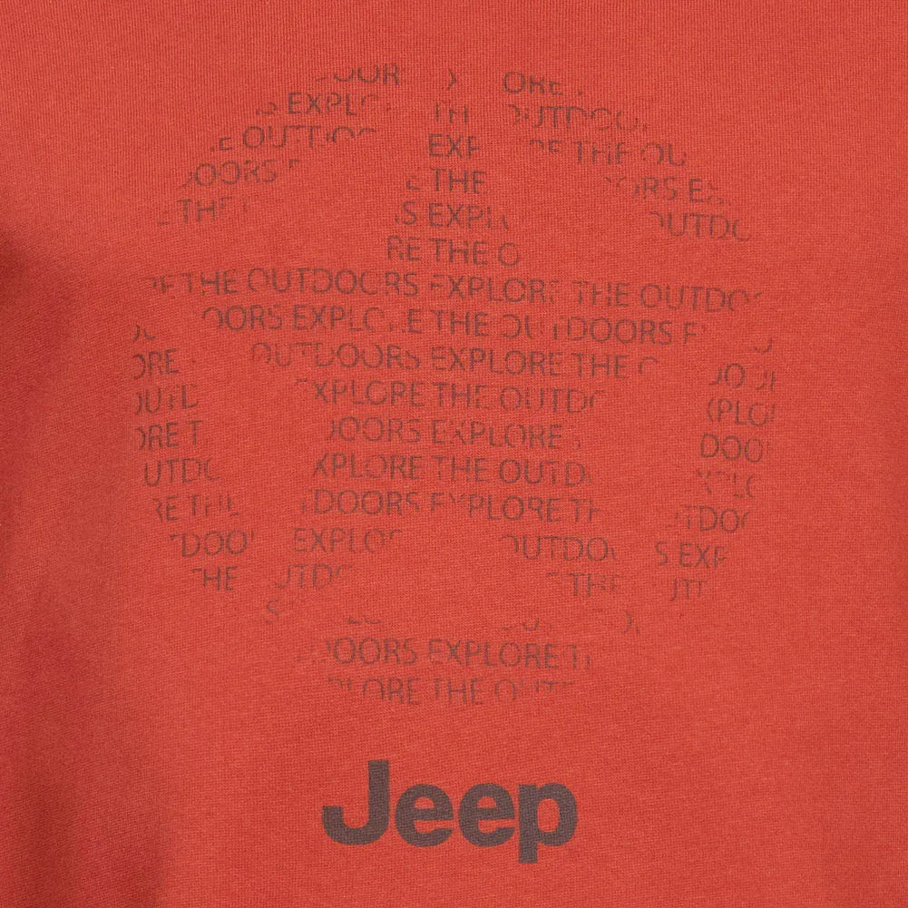Jeep férfi kerek nyakú pulóver Star All Orange
