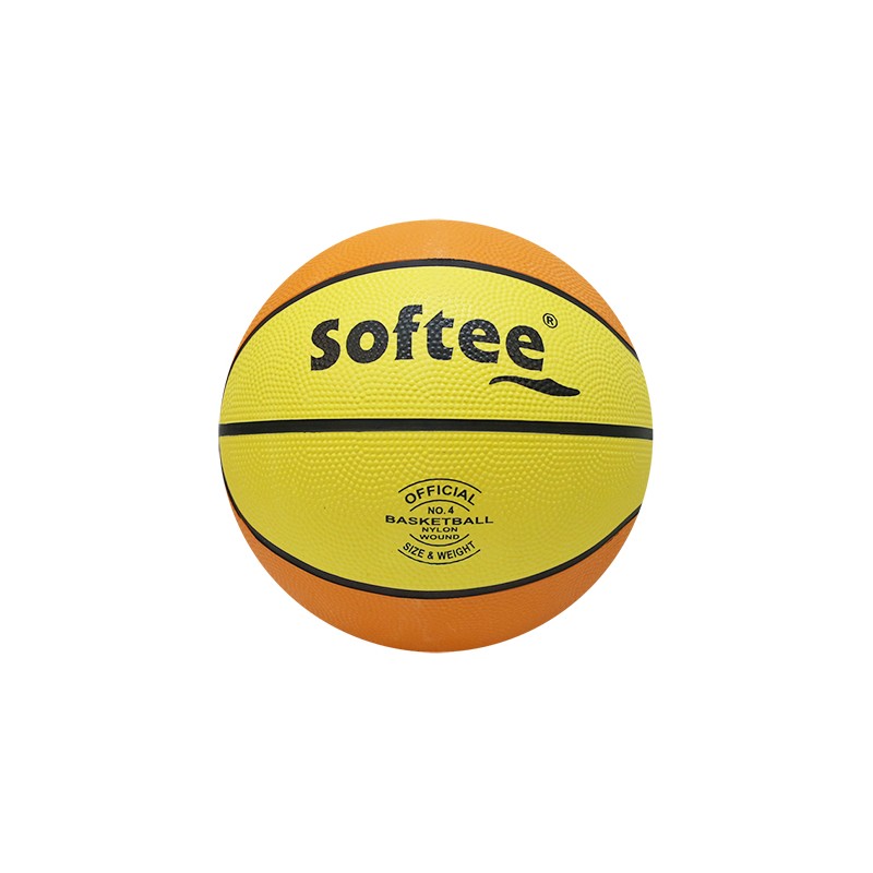 Balón Baloncesto Softee Nylon Amarillo/Naranja