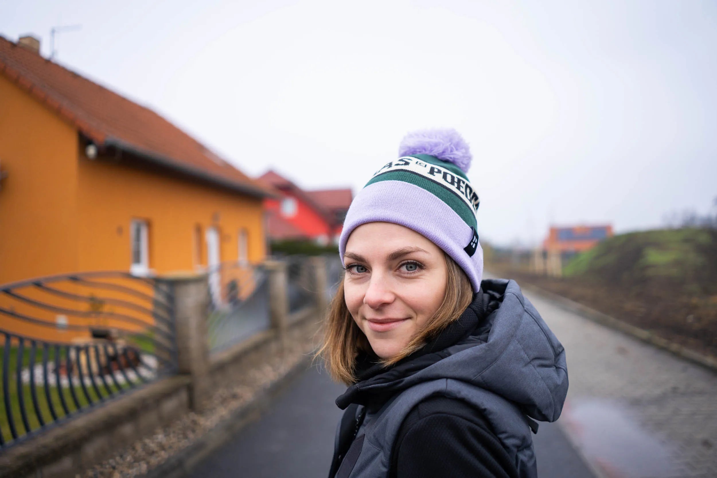 Zimná čiapka poederbaas freeride unisex čiapka zeleno-fialová fialová