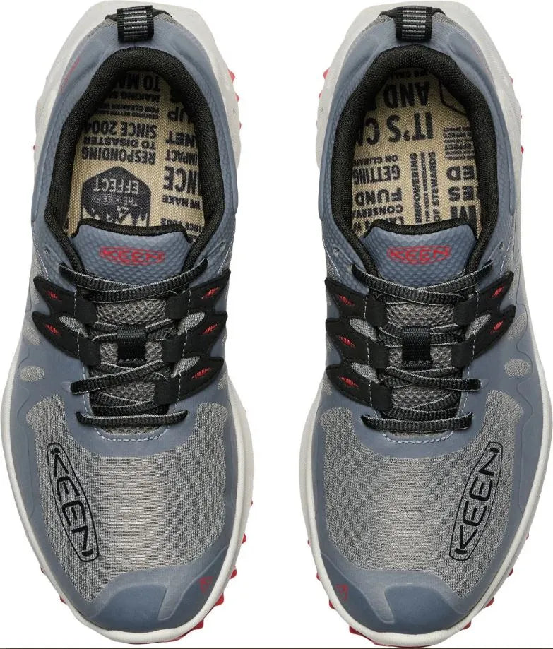 Men's Shoes Keen Men Zionic Wp Steel Grey/poppy Red Blue