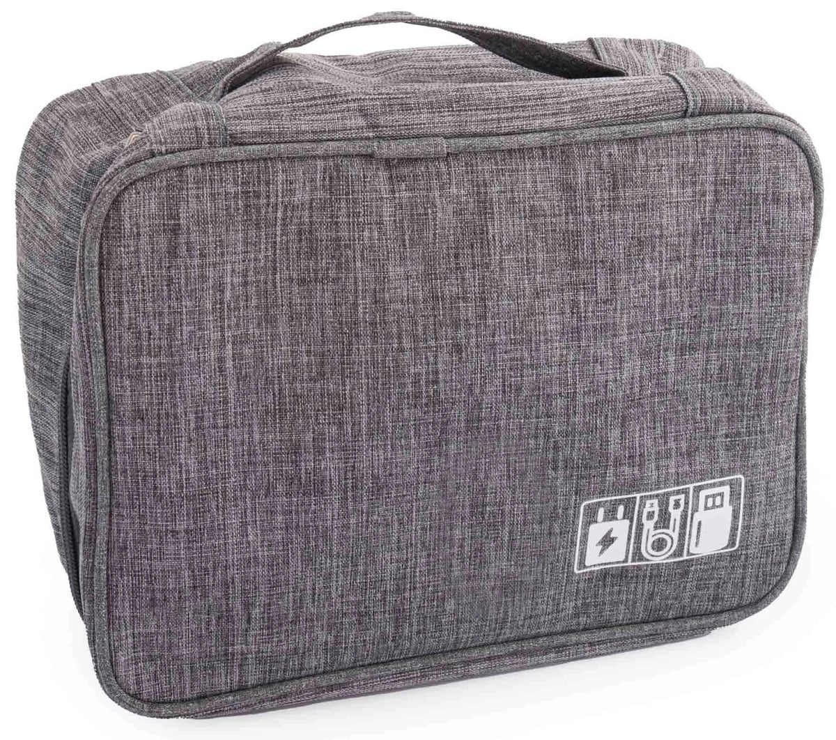 Sac électronique organisateur de voyage gris