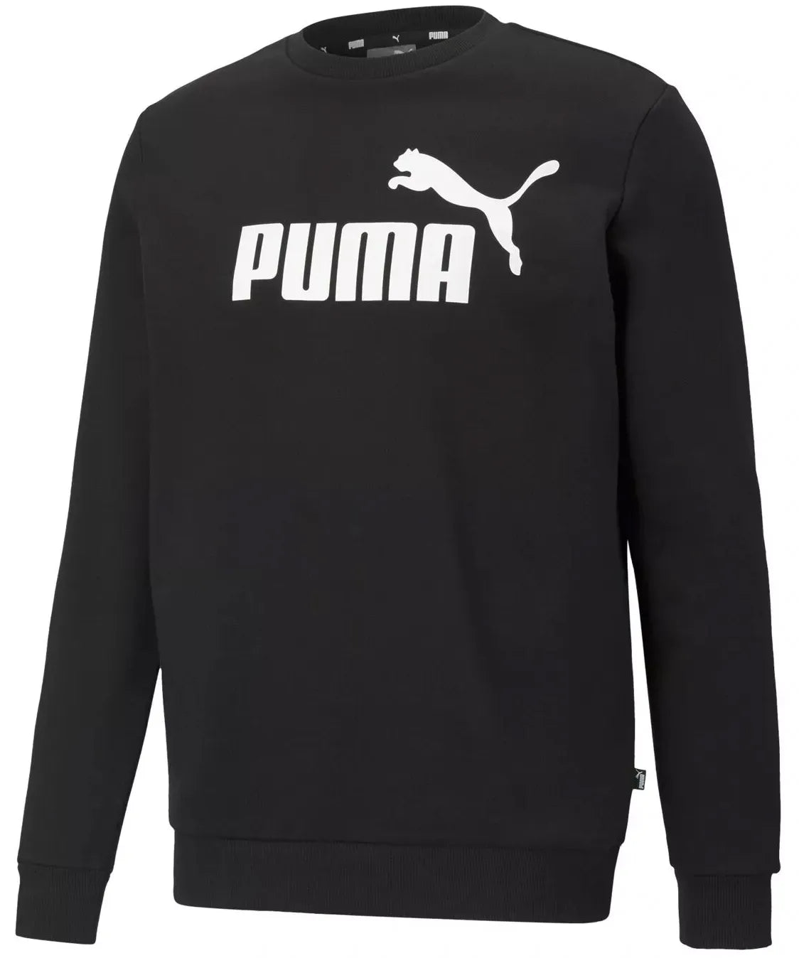 Puma Sweat-shirt Essential Big Logo Crew pour homme Noir Noir