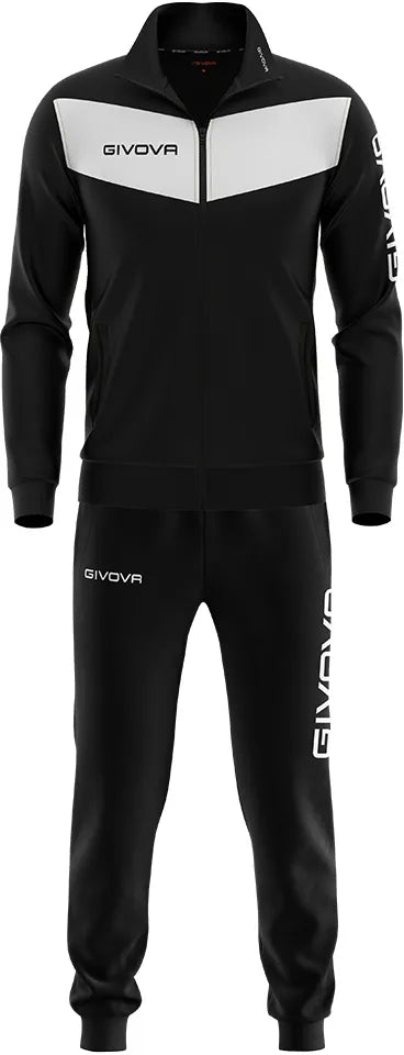 Zestaw sportowy Givova Visa Triacetato czarno-biały