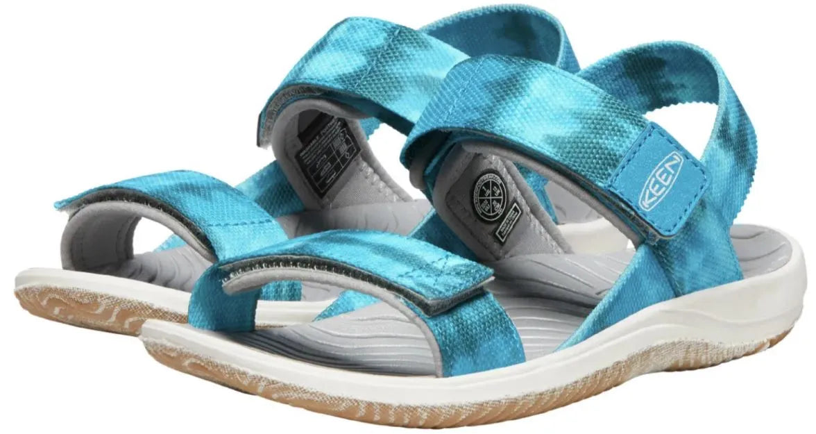 Keen Jr Elle Backstrap Sea Mosse-fjord Blue Kids Sandals