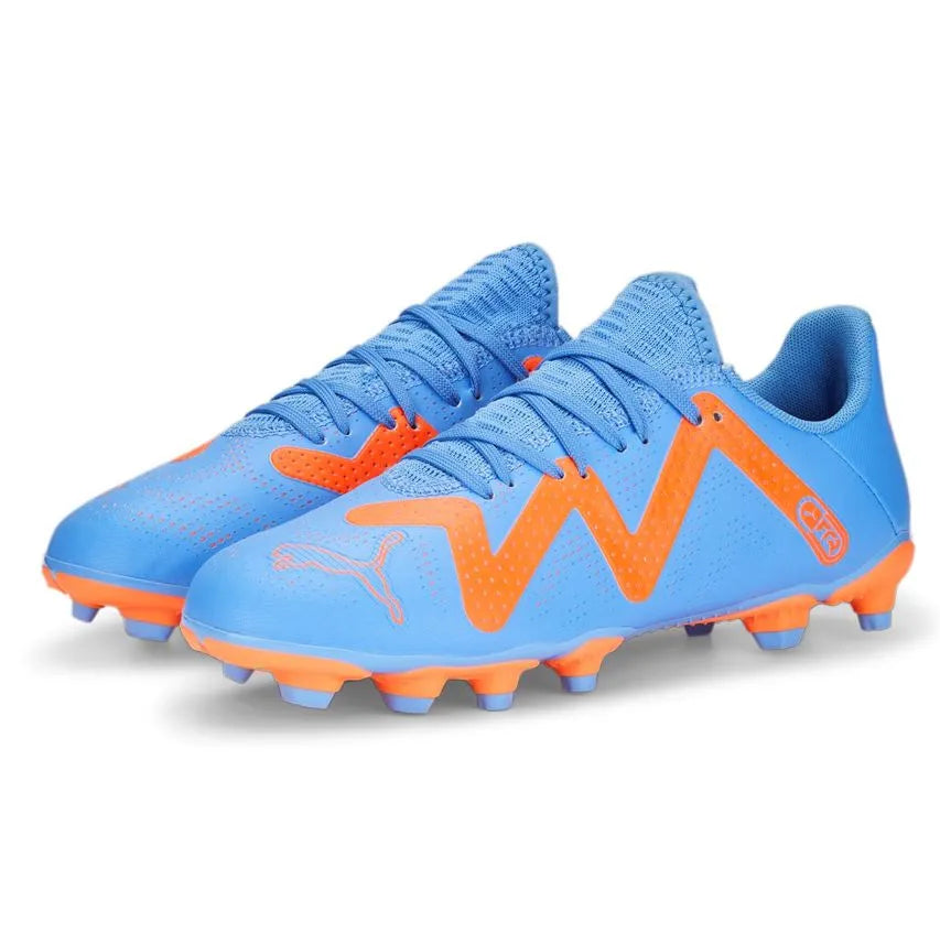 Niebieskie dziecięce buty piłkarskie Puma Future Play Fg-ag