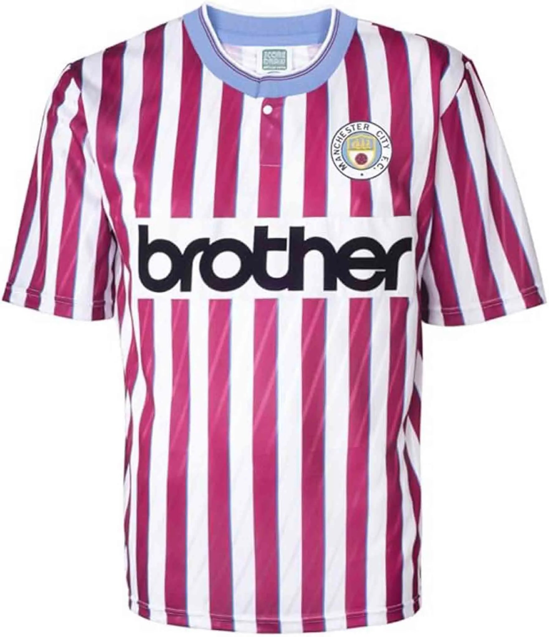 Jersey Manchester City Heren Mcfc Fw 1998 Uit T-shirt Bordeaux Mix