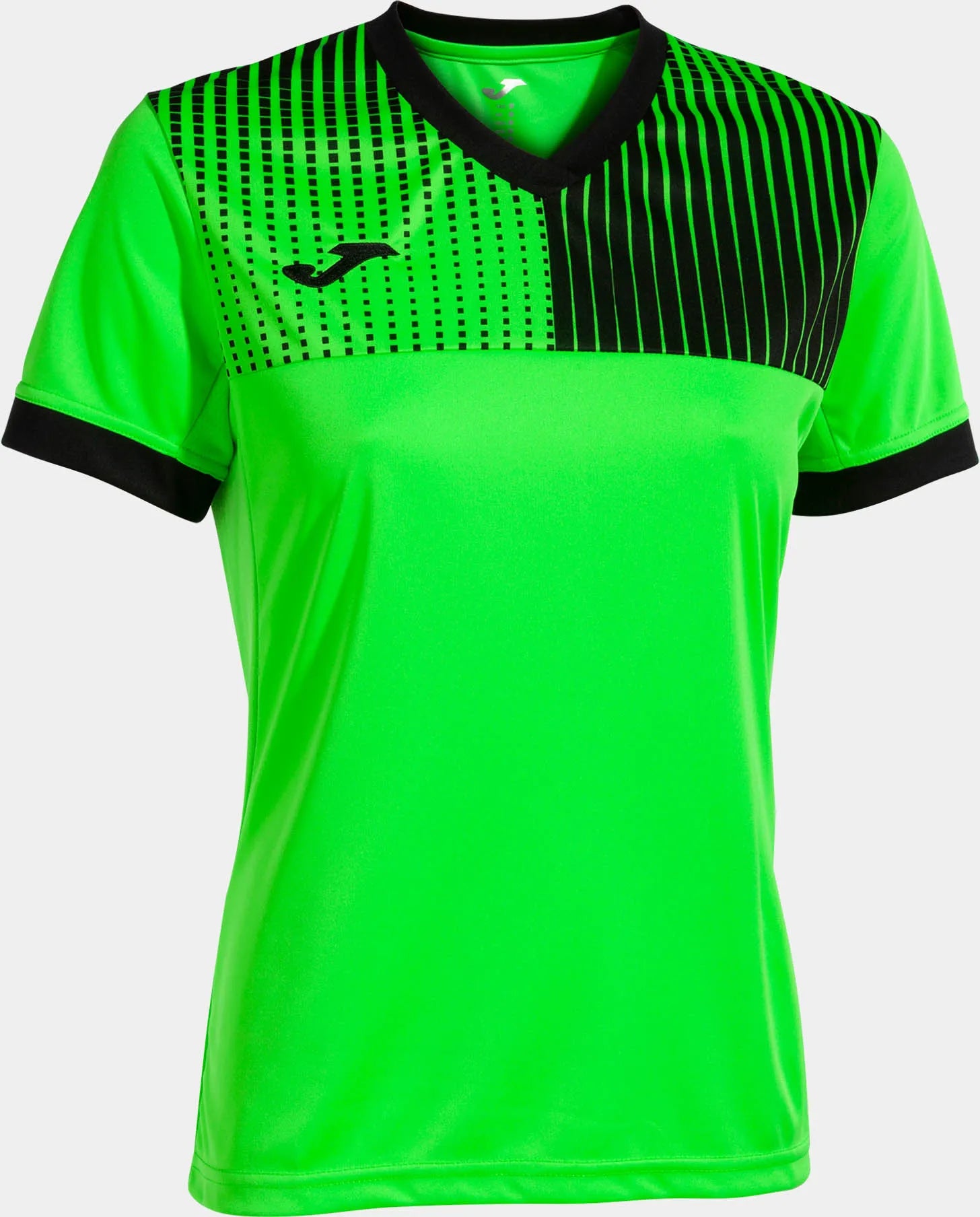 T-shirt joma eco supernova verde fluo-nera donna verde/nera l