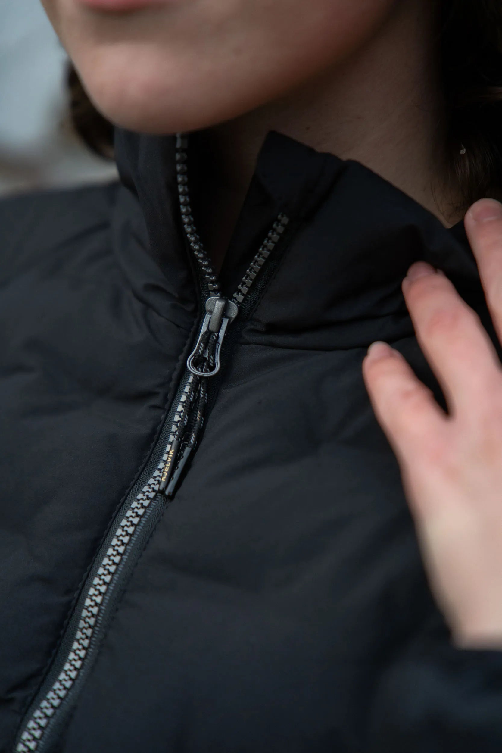 Jaqueta de inverno feminina Kjelvik Sitaa preta