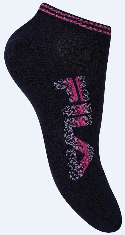 Fila 3-pack com tênis flor meias 35-38