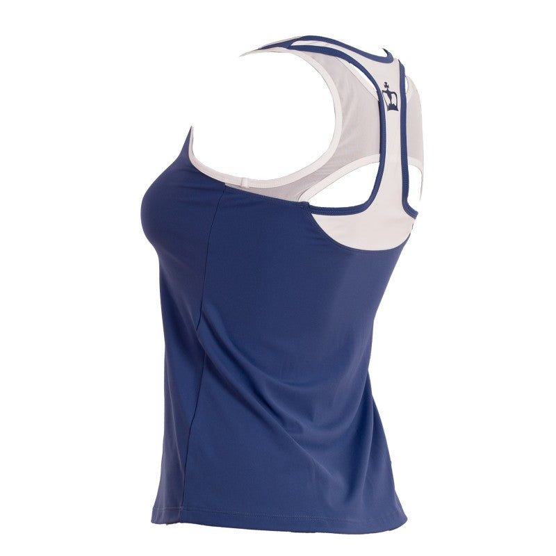 Sort Crown Creta T-shirt Azul/Blanco