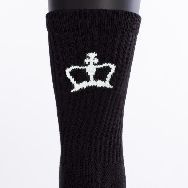 Black Crown Premium High Socks Blanco 35-38