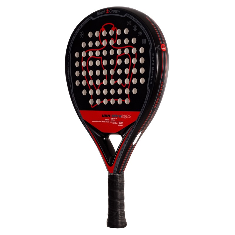 Black Crown Win Ultralight Padel Racket Multicolor