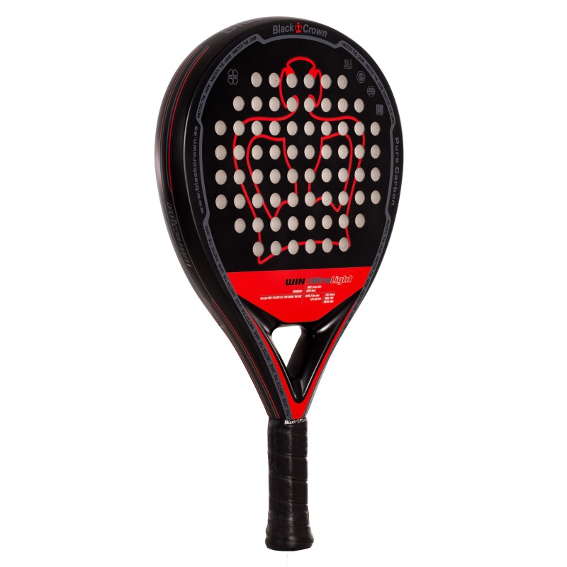 Black Crown Win Ultralight Padel Racket Multicolor