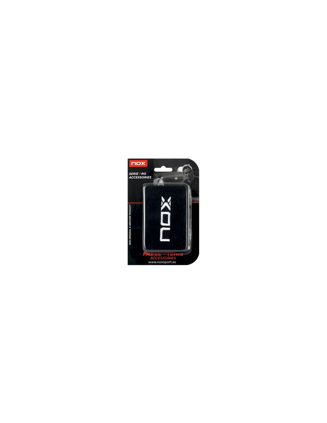 Nox Svart Armband Vit Logotyp