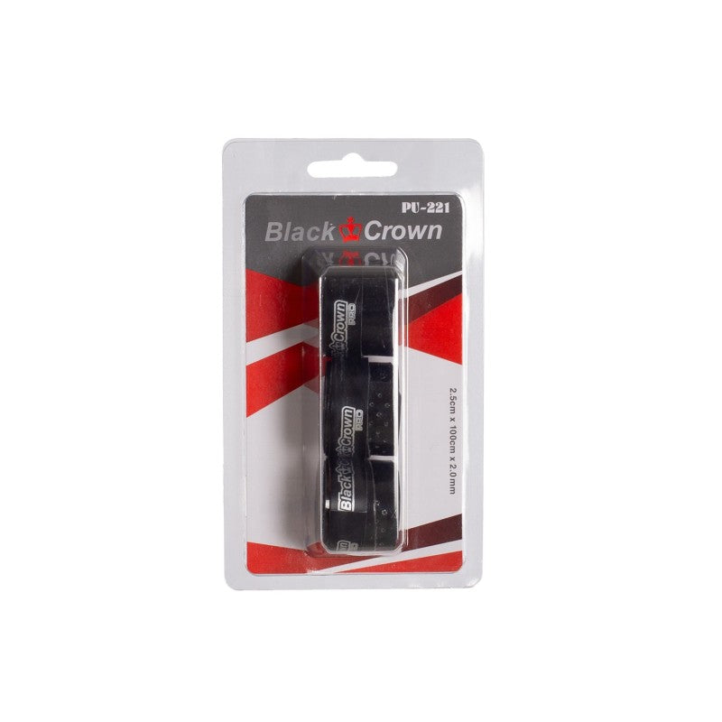 Блистер 3 Перфорирана черна корона Overgrips Amarillo Flúor ÚNICA