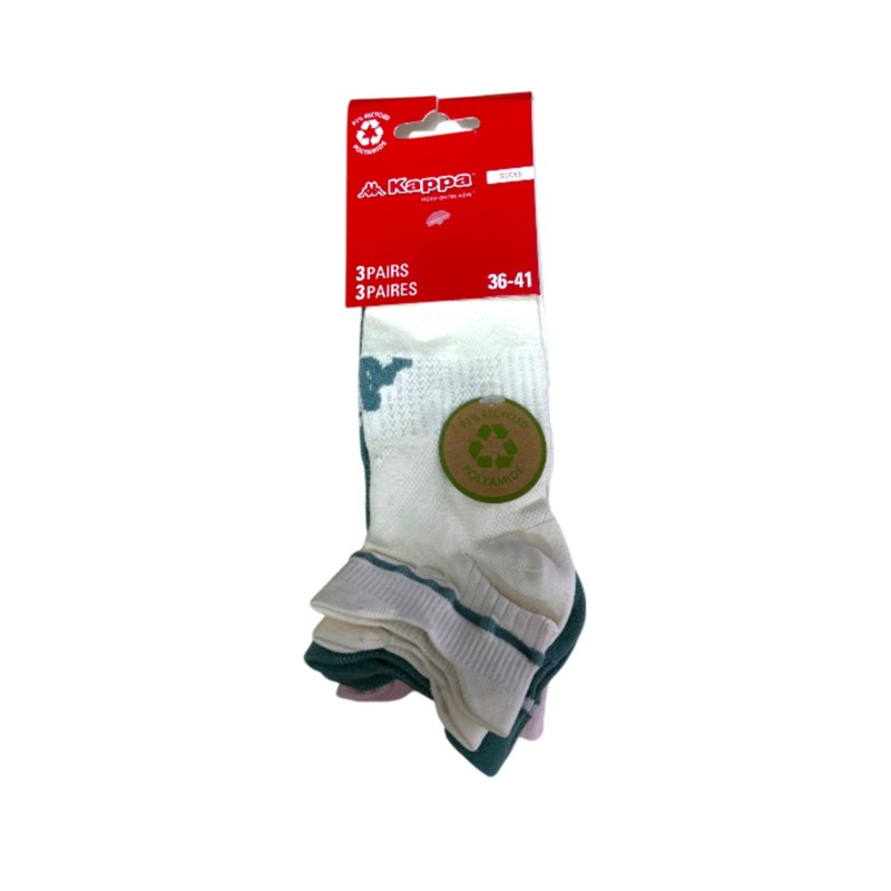 Box Of 20 Tripacks Of Socks Kappa Micro Recycle 19890859