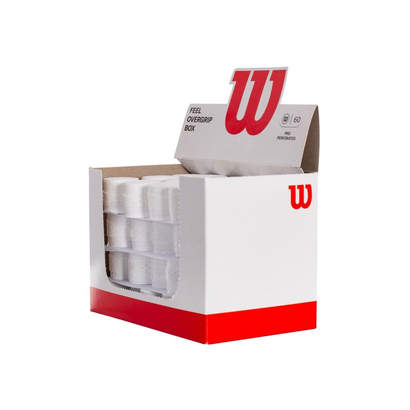 Krabička 60 perforovaných omotávok Wilson White Pro