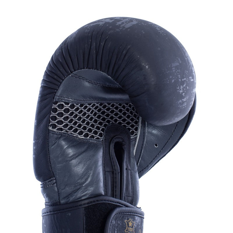 Luvas de Boxe Fullboxing Couro Natural Ciclón Preto 10 Oz