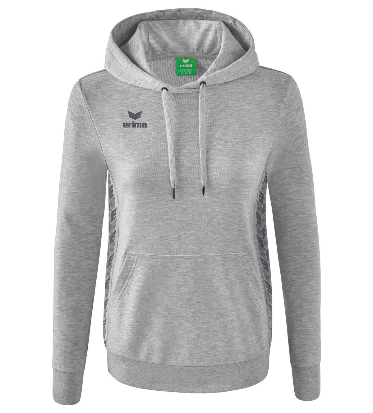 Felpa con cappuccio Erima Essential Team Grigio chiaro Marl/Grigio ardesia